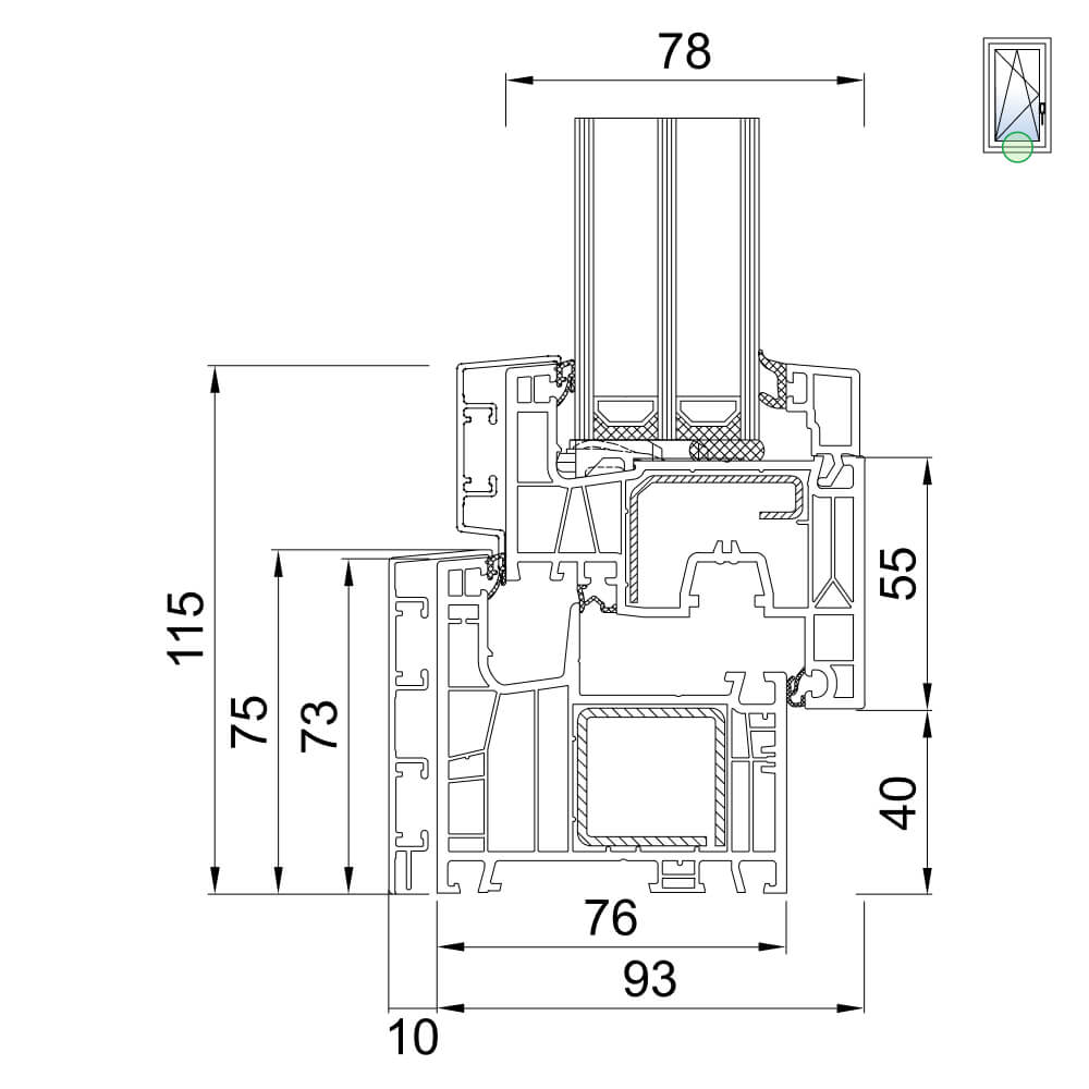 TwinSet neo MD - Rahmen und Flügel