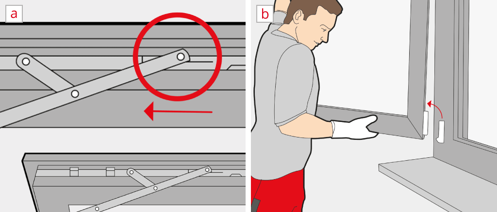 Fenster aushängen