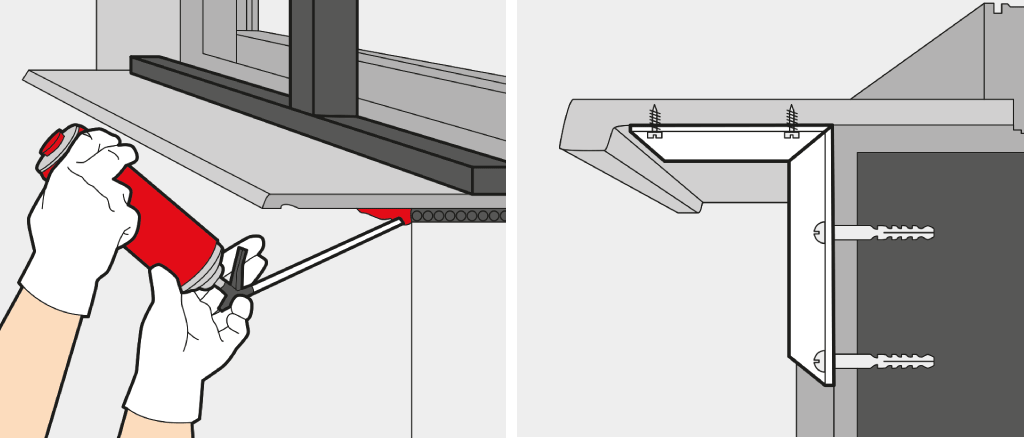 Fensterbank einbauen » innen & aussen » Montageanleitung