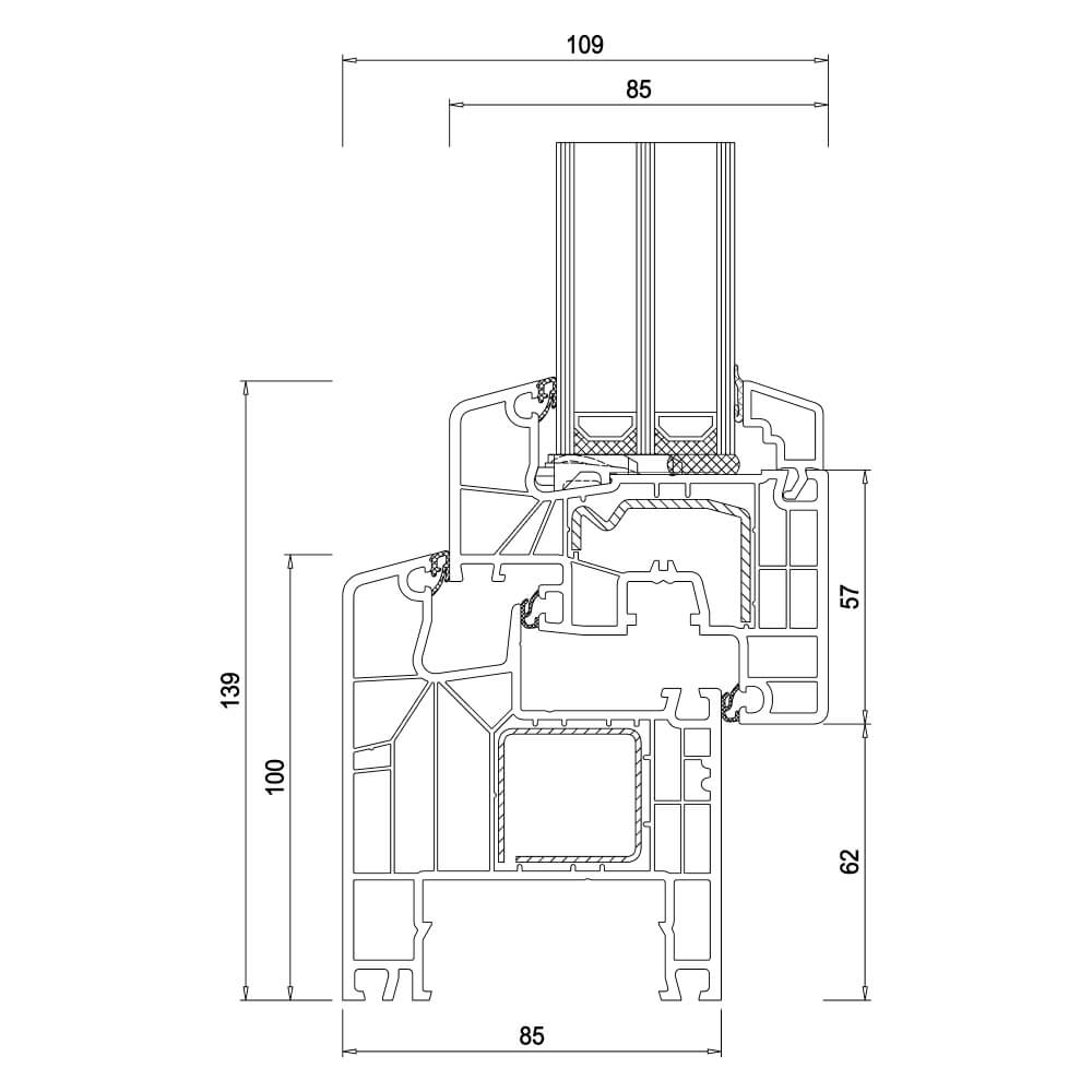 IDEAL 8000 Swiss - Profilschnitt