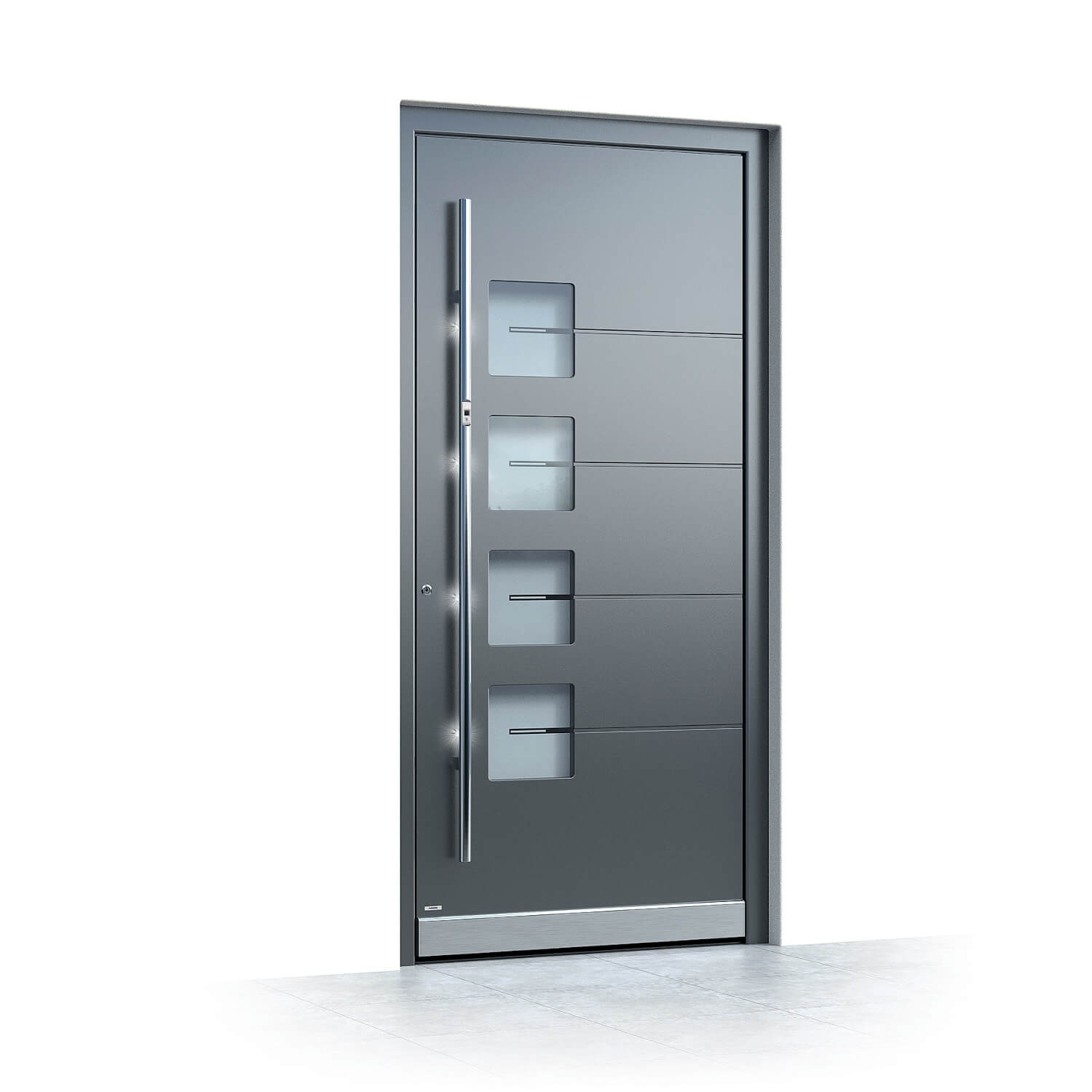 Aluminium Haustür Köniz in Anthrazit