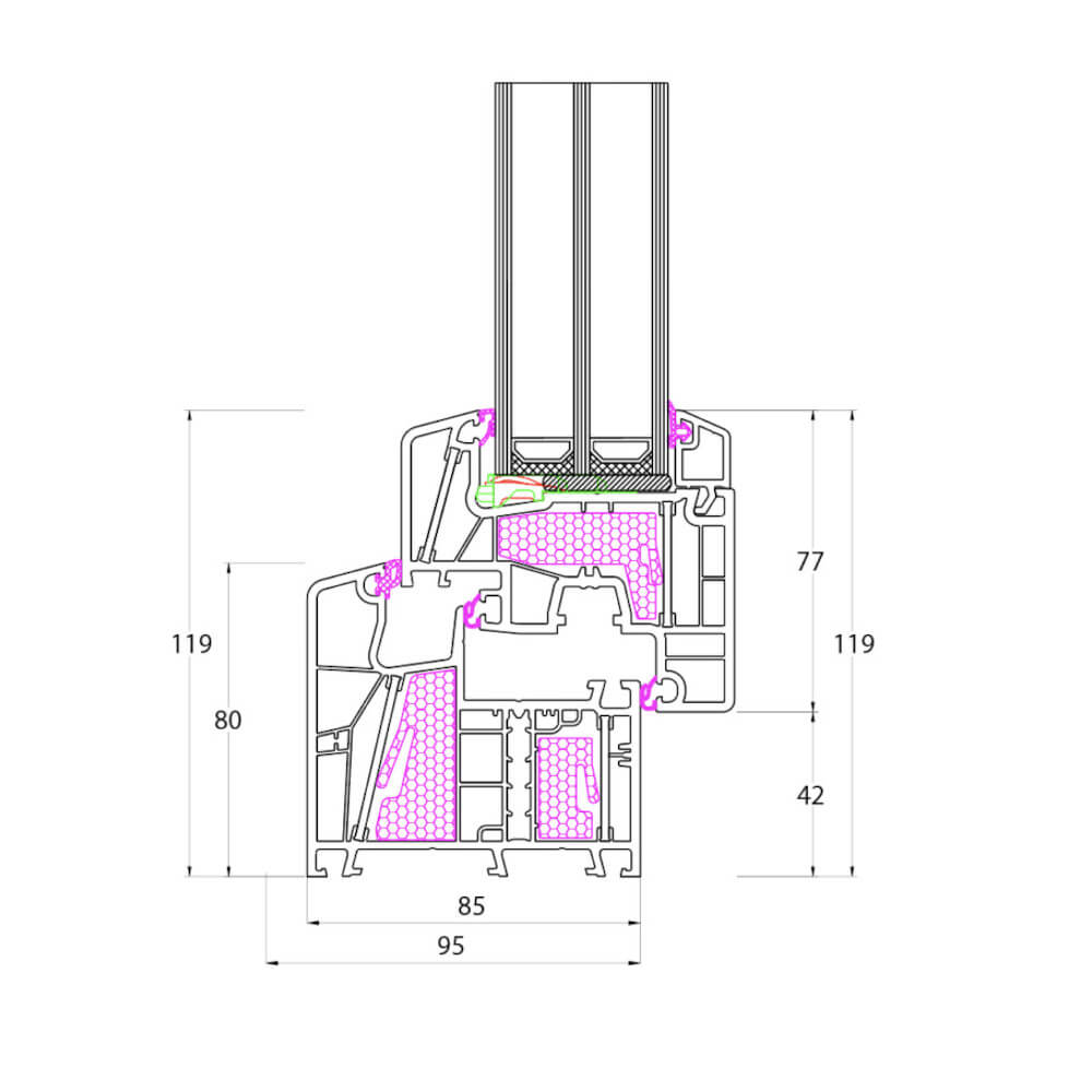 energeto 8000 ED - Profilschnitt