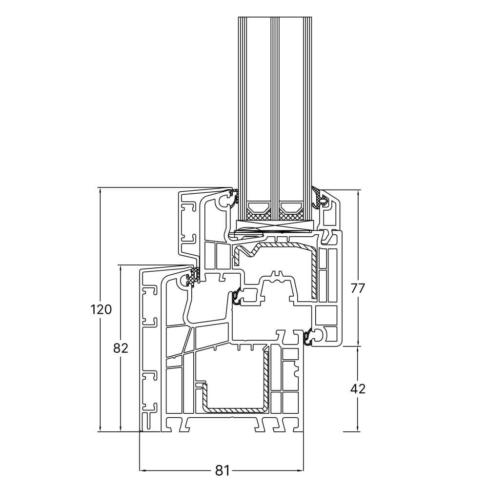 TwinSet 5000 - Profilschnitt