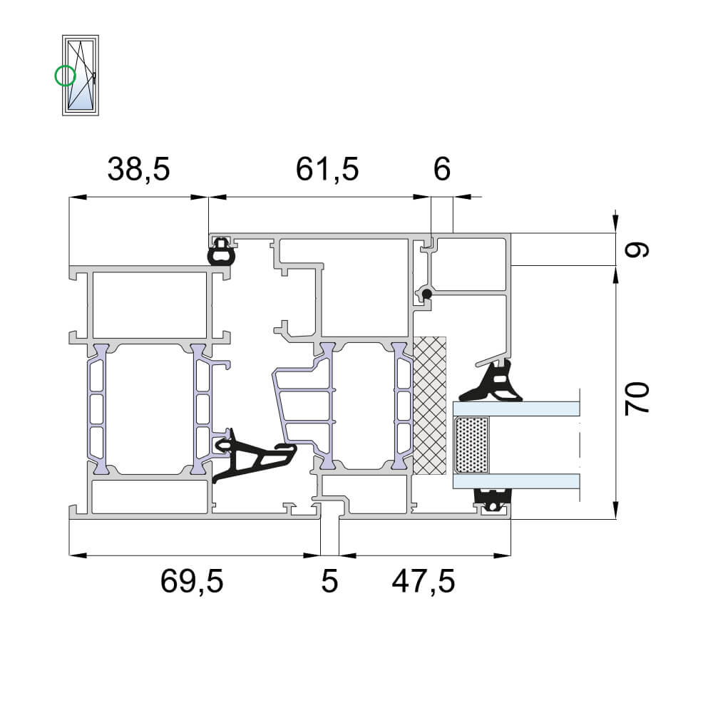 MB-79: Rahmen mit Flügel