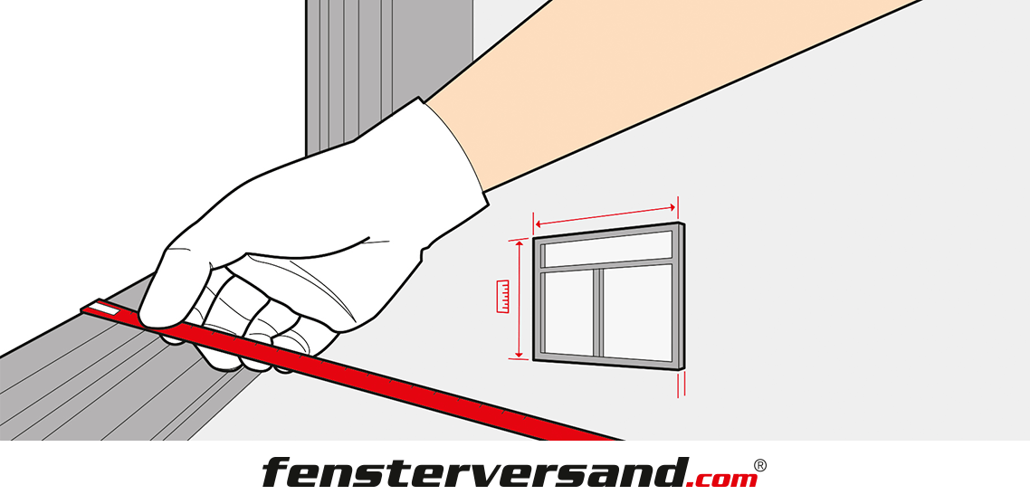 Fenster ausmessen