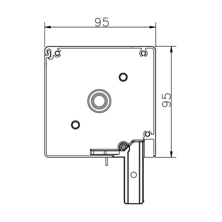 Aussenrollo Detailzeichnung (kleinste Abmessungen)
