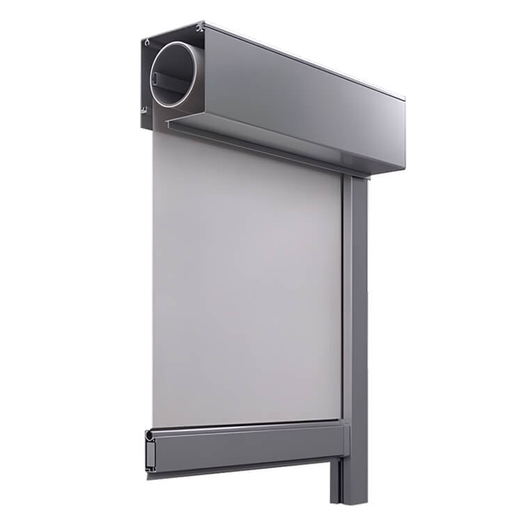 Aussenrollo mit rechteckigem Kasten 90°