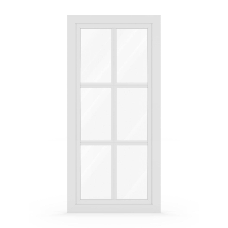 Balkontür mit Sprossen in Weiss