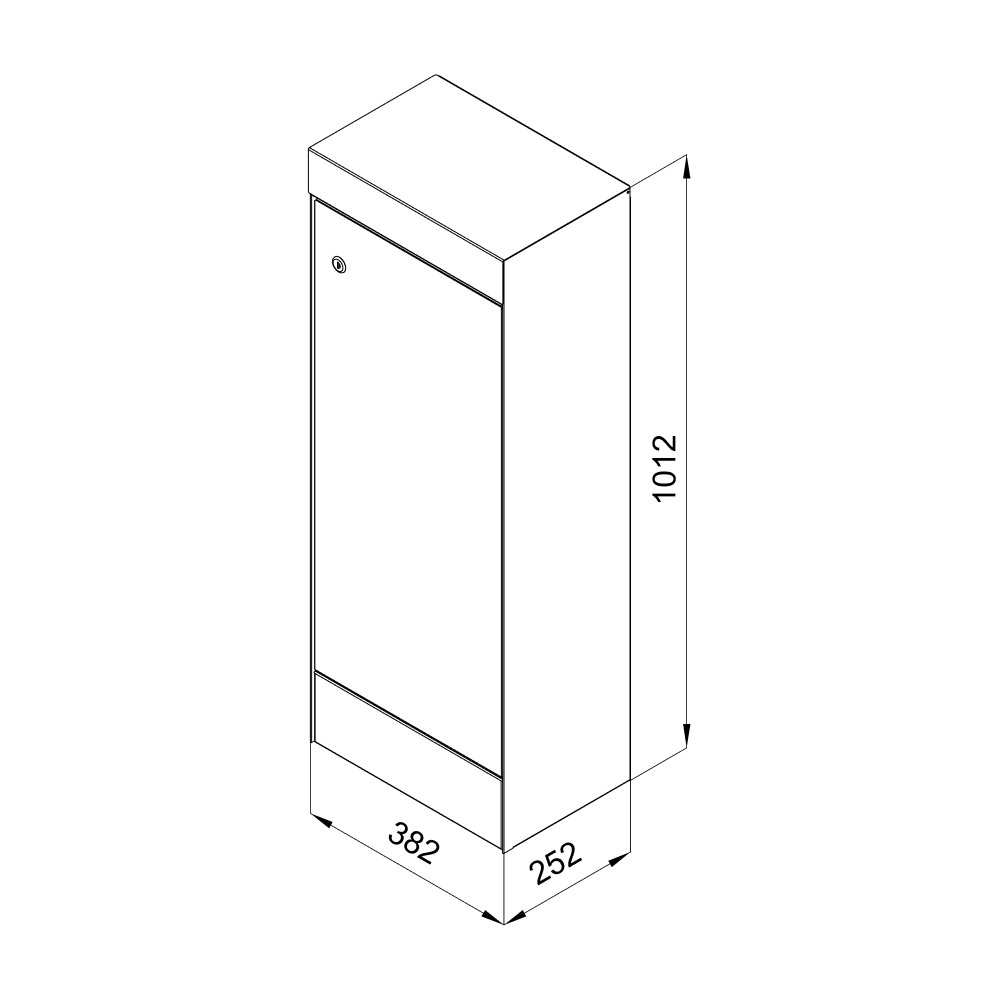 Paketbox Cliff Detailzeichnung