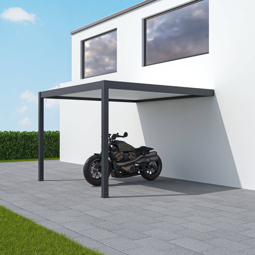 Anbaucarport 3x3 m Einbau