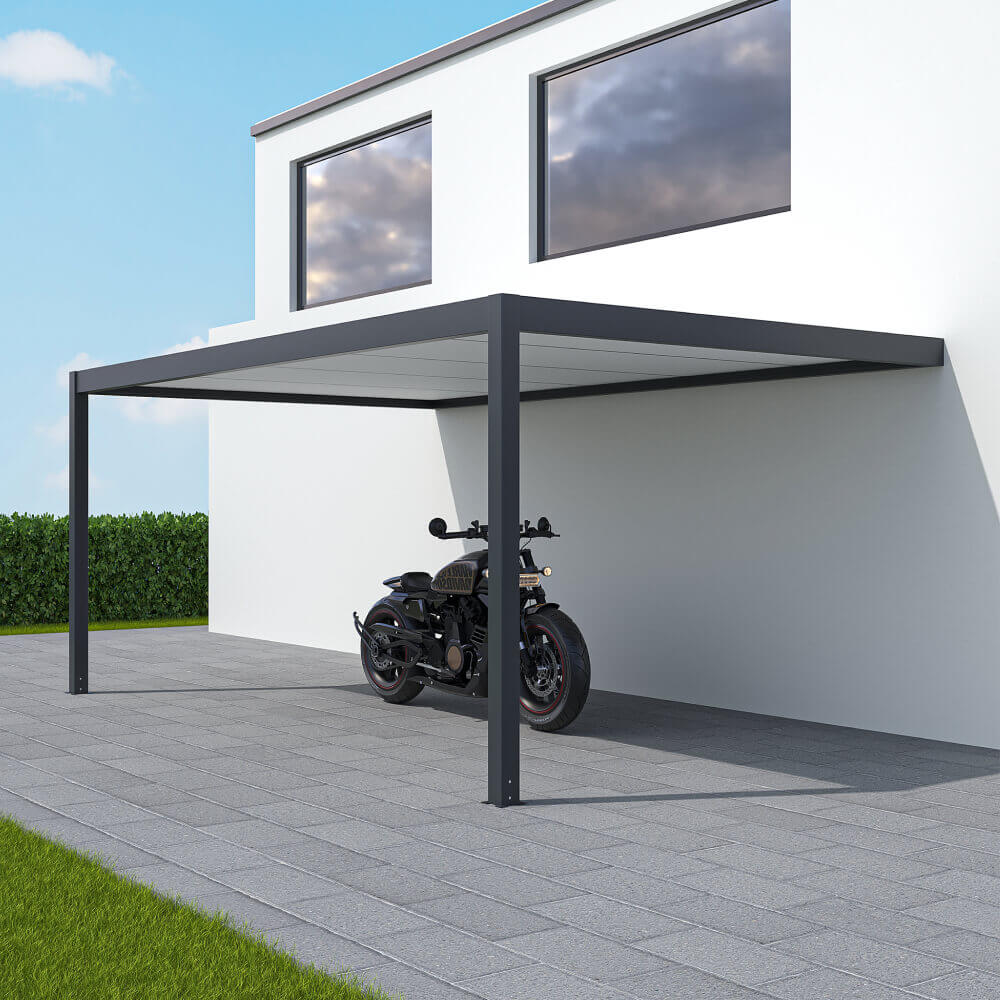 Carport 3 x 5 m Einbau