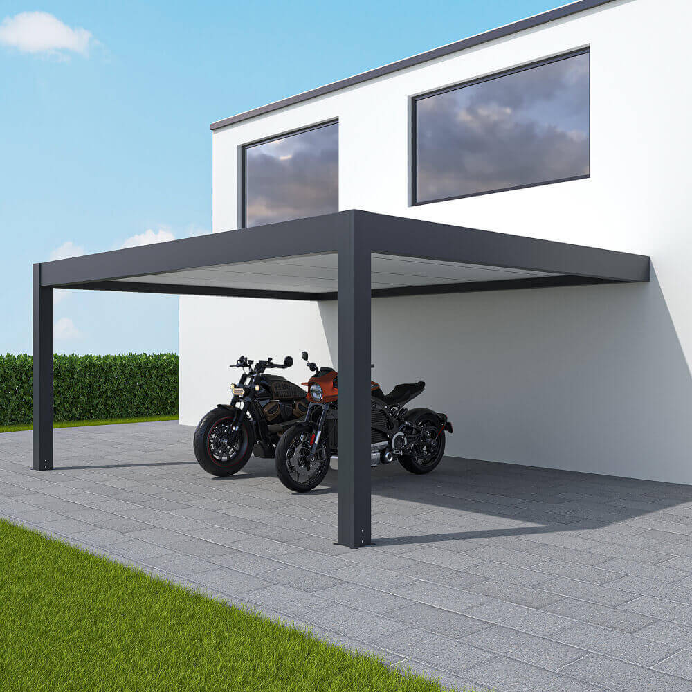 Carport 4 x 5 m Einbau