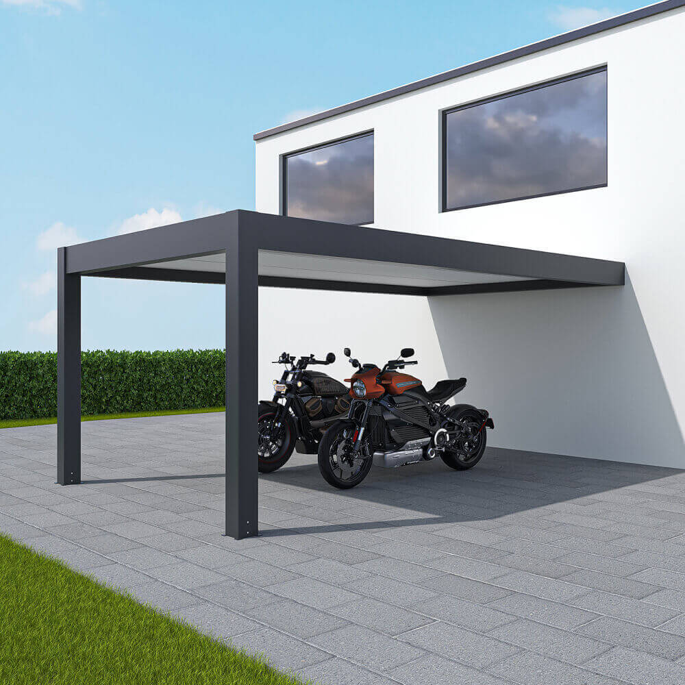 Carport 5 x 3 m Einbau