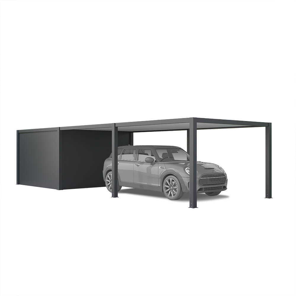 Carport mit Abstellraum 3 x 9 m