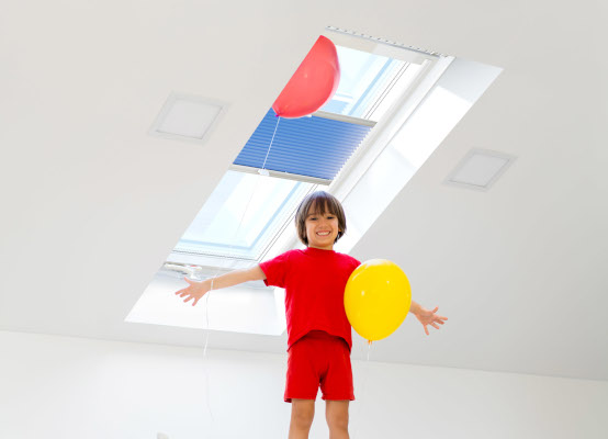Kindersicherung für Dachfenster bei leicht zugänglichen Fenstern