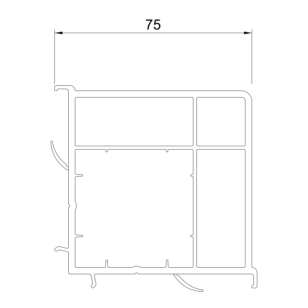 70 AD Fenster & Balkontür Eckkopplung 90 Grad