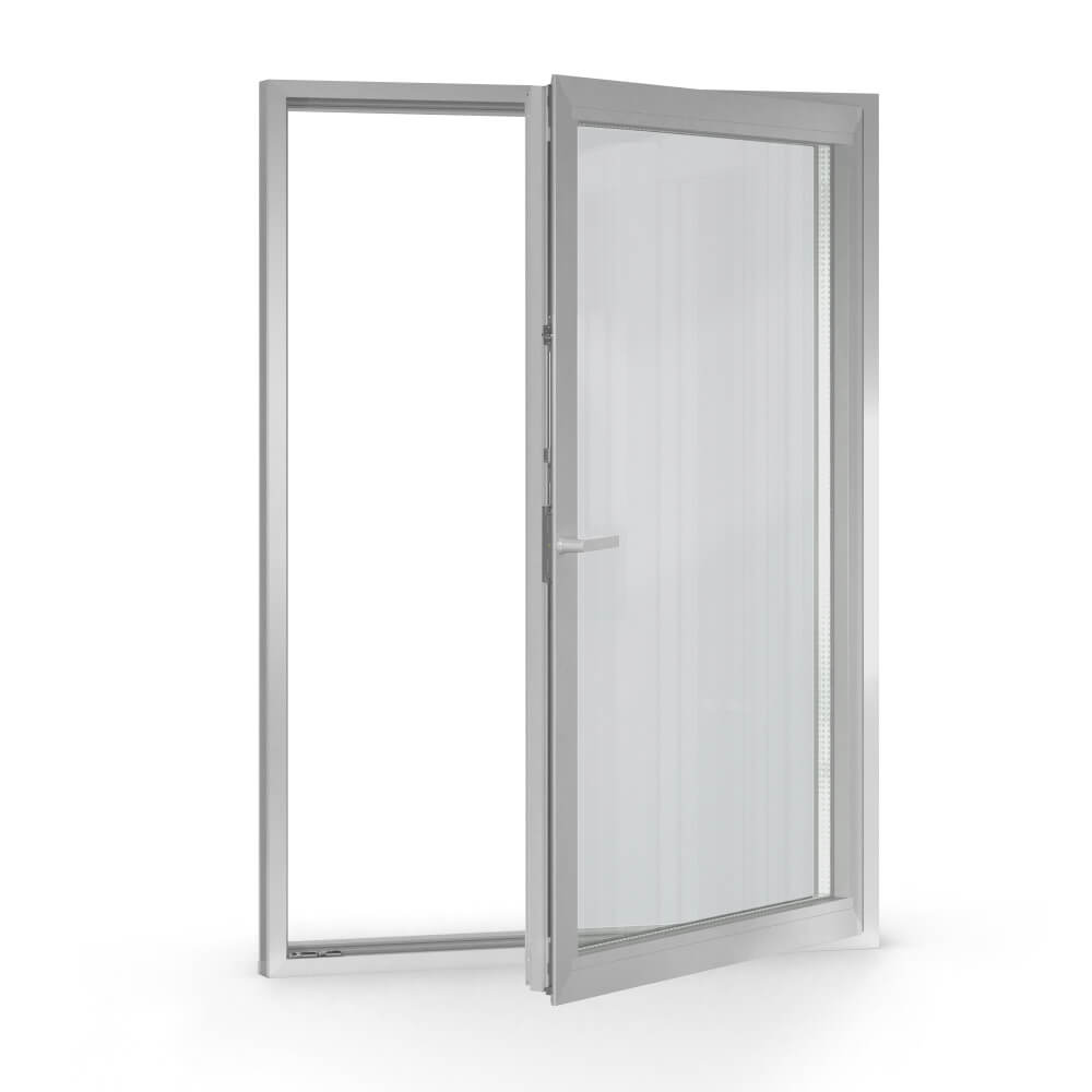 Aluminiumfenster offen