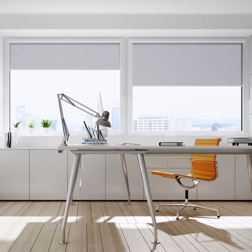 Alufenster Büro weiss