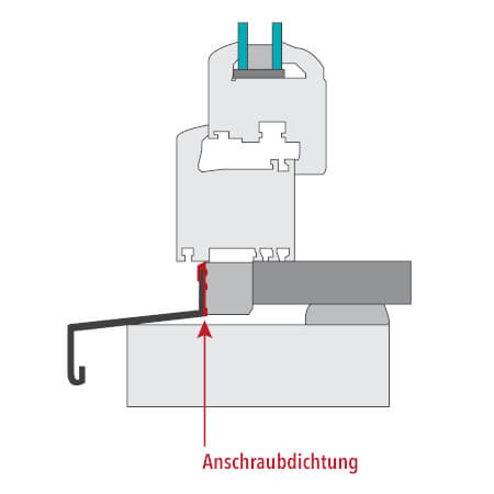 Fensterbank-Dichtungsprofil TPE L 2362