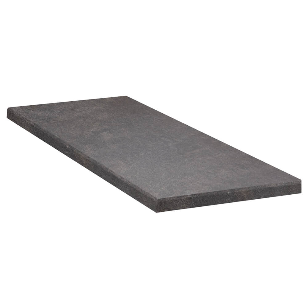 Fensterbank Werzalit compact in Schieferoptik mit Abschlusskante