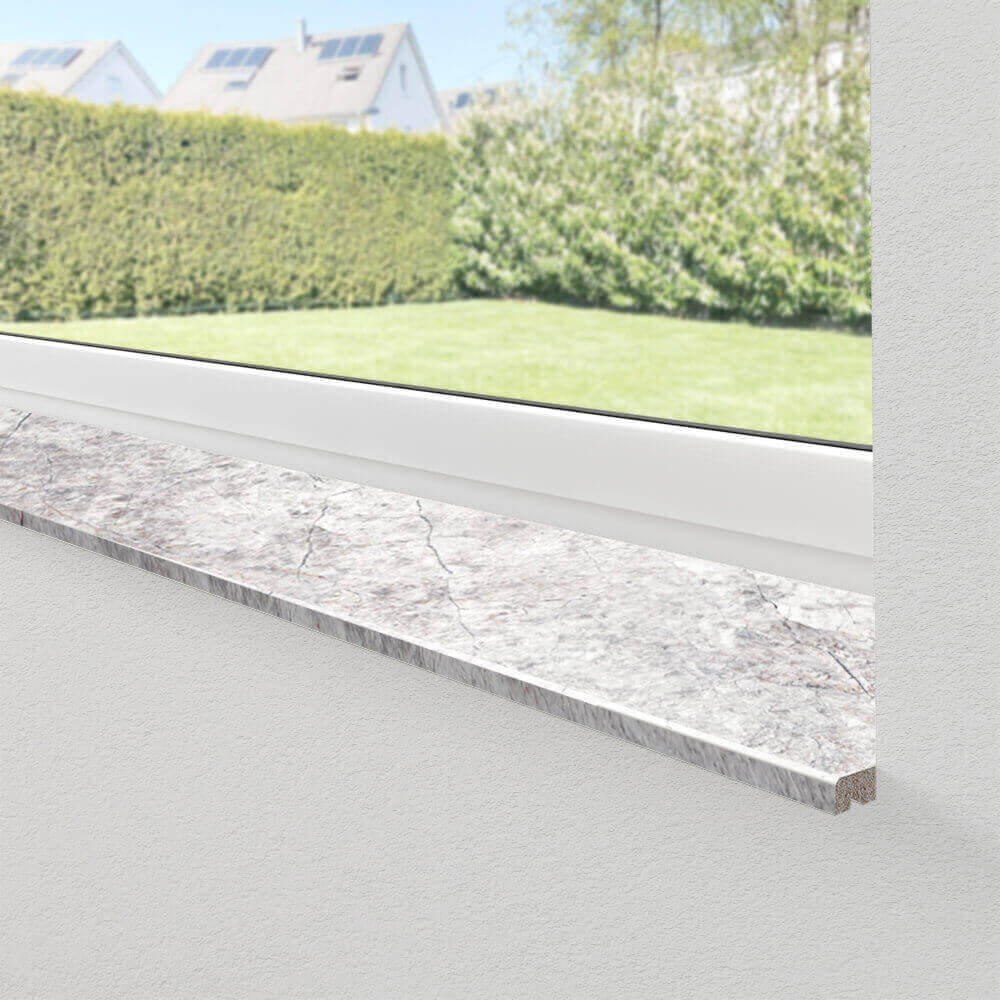 Werzalit compact in Marmor Hellgrau
