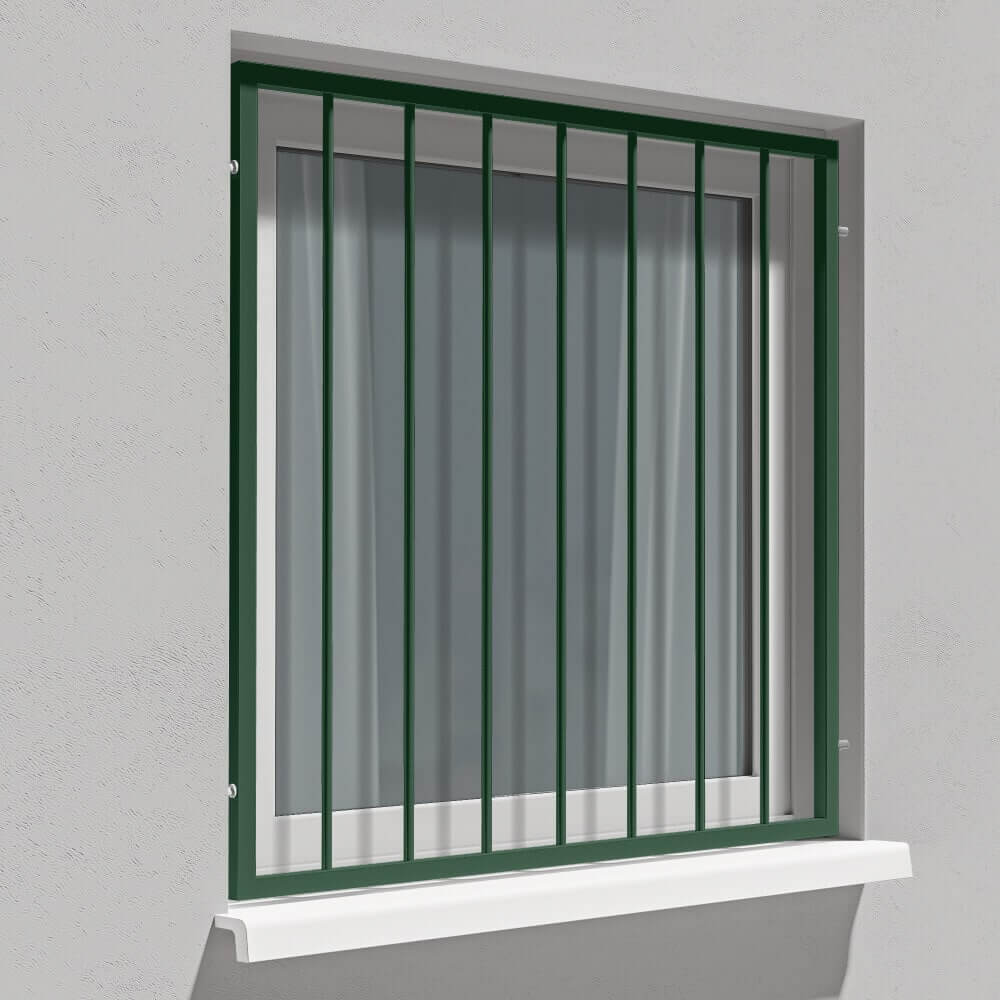 Fenstergitter Moosgrün