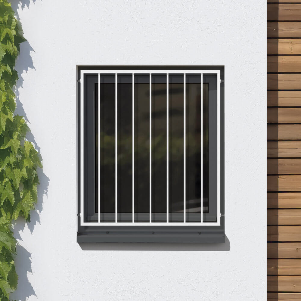 Fenstergitter Basel Weiss