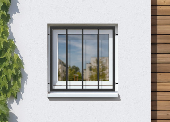 Fenstergitter Schwarz