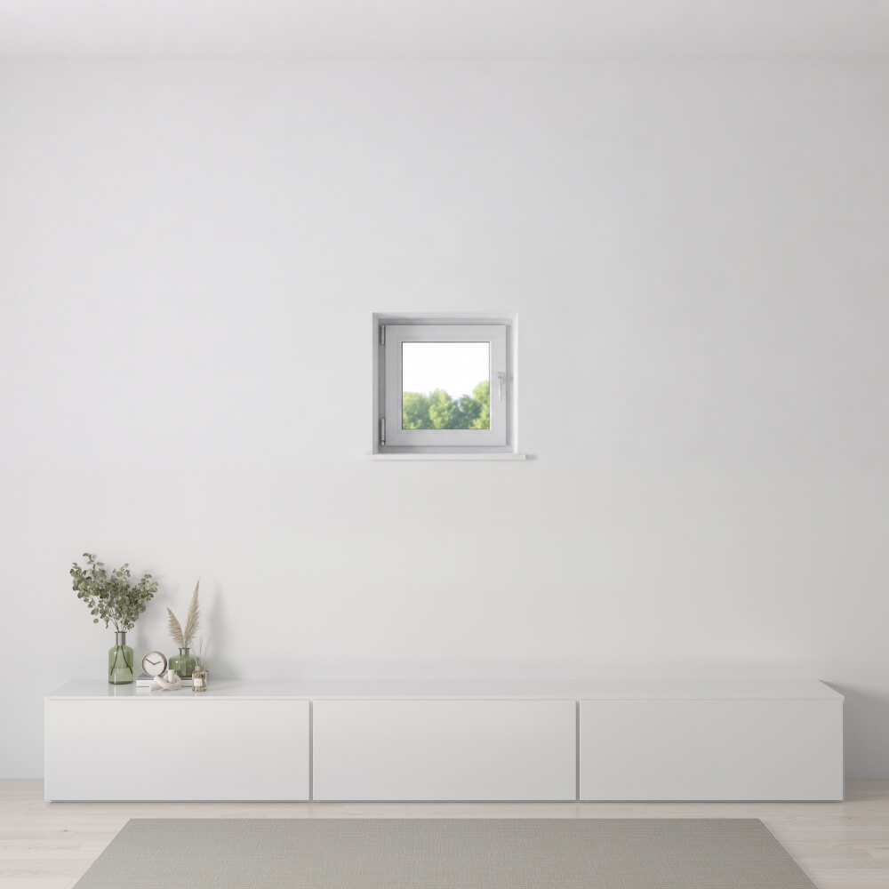 Fenster 50x50 cm innen