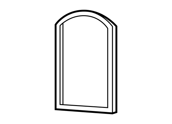 Stichbogenfenster