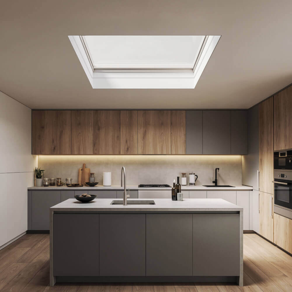 Flachdachfenster Küche