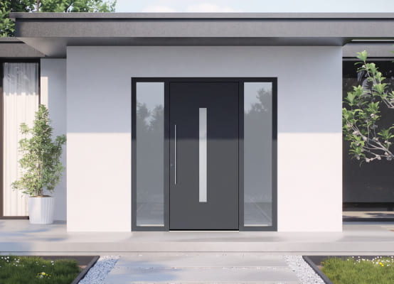Schüco Haustür in Anthrazit
