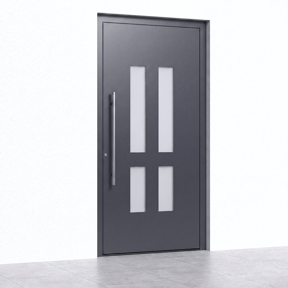 Alu-Haustür Schöftland Einbau