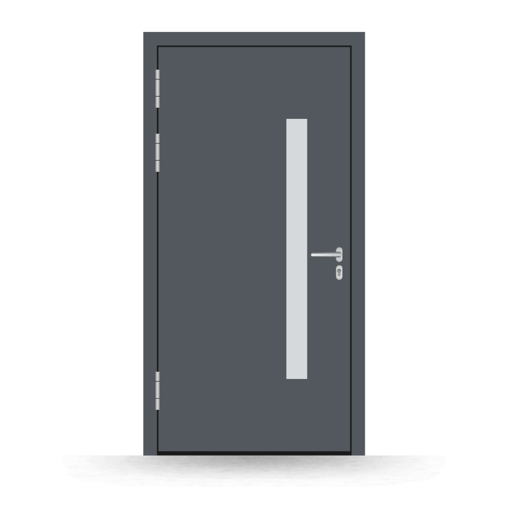 Alu-Haustür Liestal innen