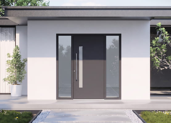 Schüco Haustür in Anthrazit