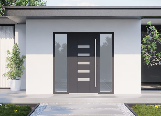 Schüco Haustür in Anthrazit