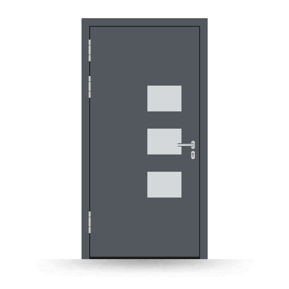 Alu-Haustür Dietikon innen