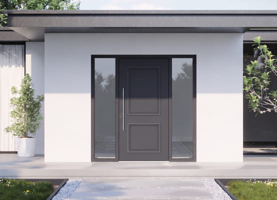 Schüco Haustür in Anthrazit