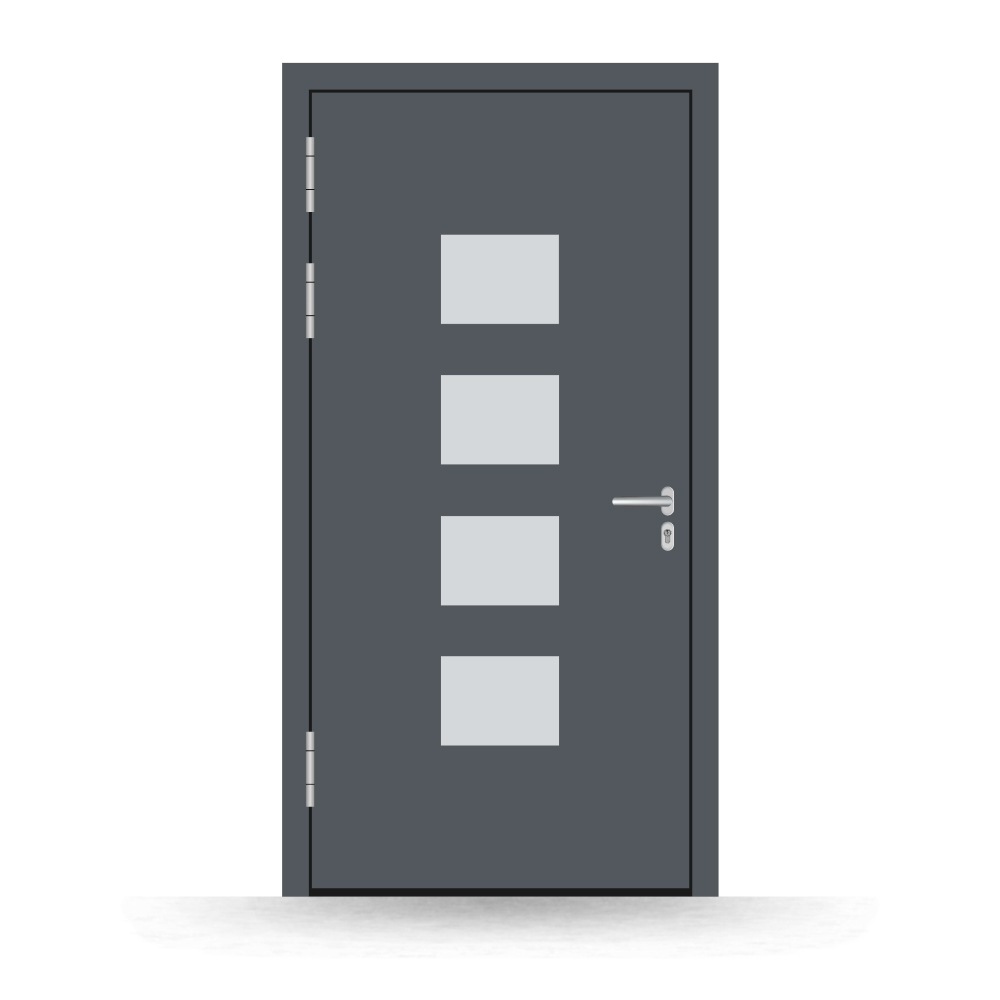 Alu-Haustür Rothrist innen