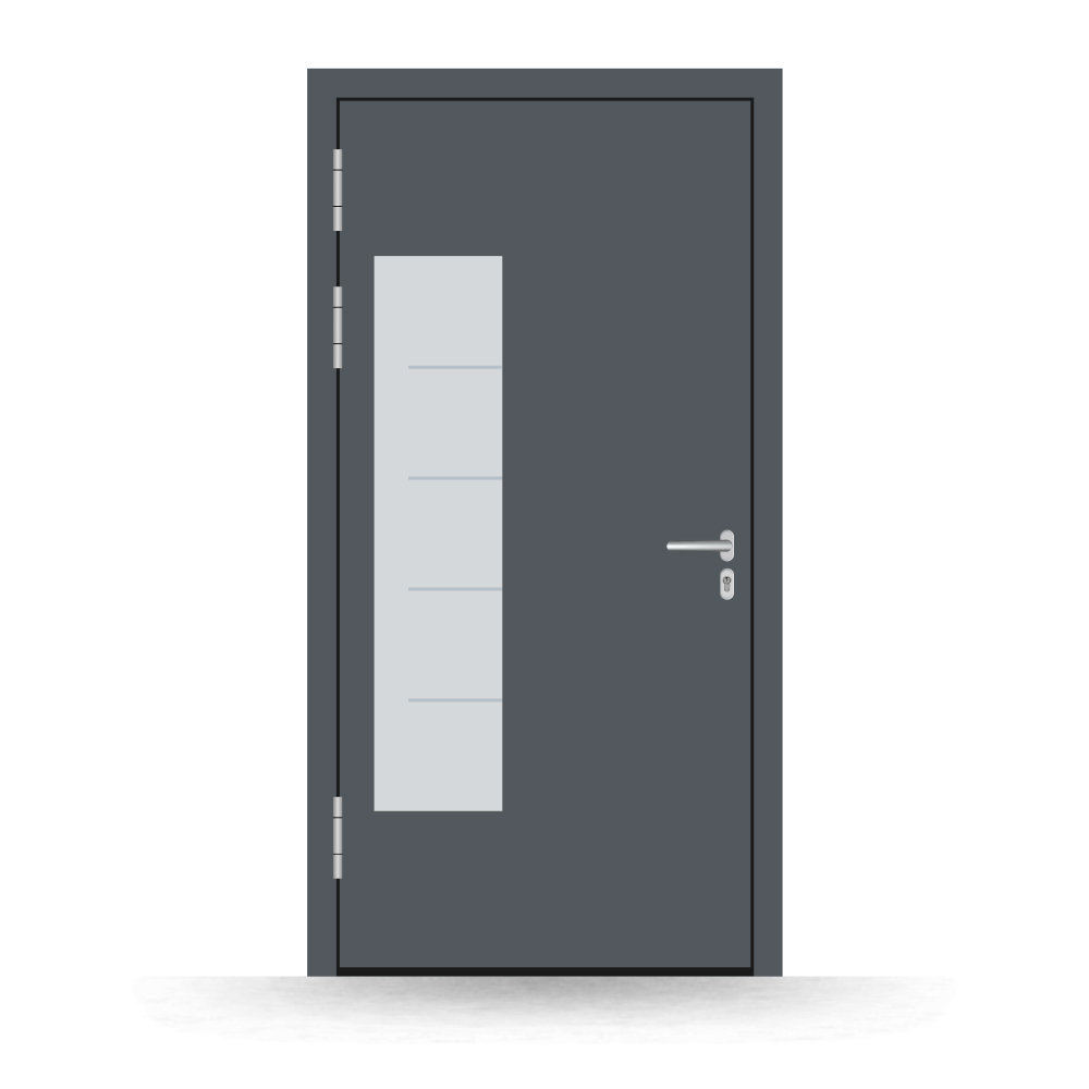 Alu-Haustür Hünenberg innen