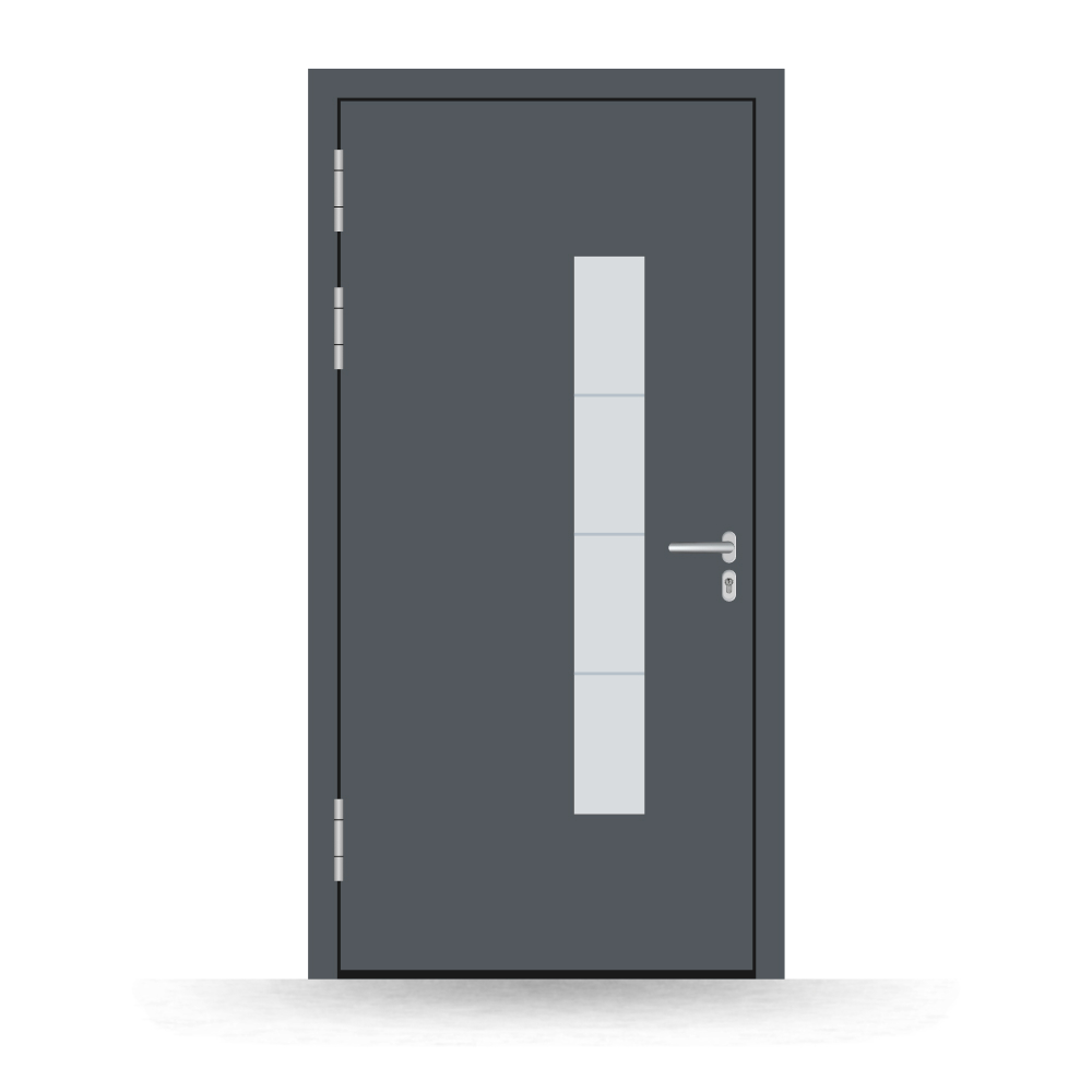 Alu-Haustür Vevey innen