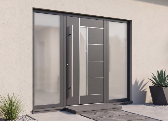 Schüco Haustür aus Aluminium Schüco Haustür aus Aluminium