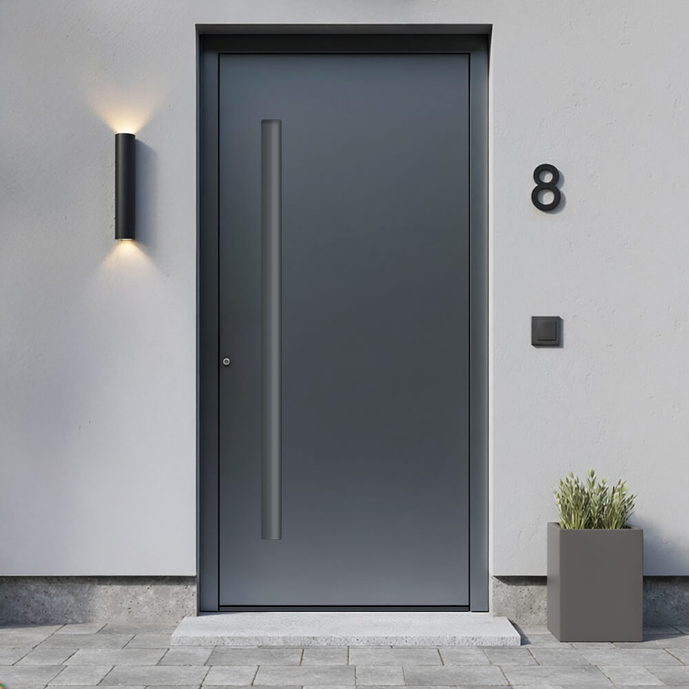 Alu-Haustür Sitten Einbausituation