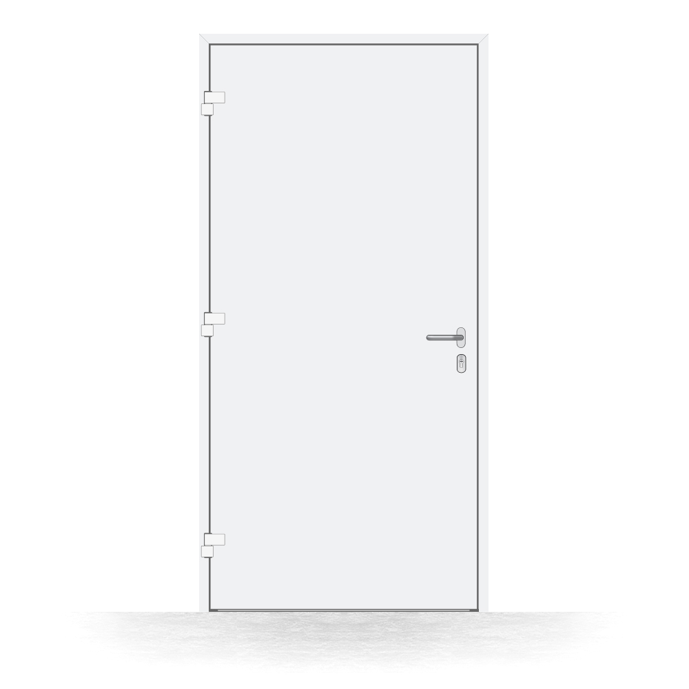 Alu-Haustür Sitten innen