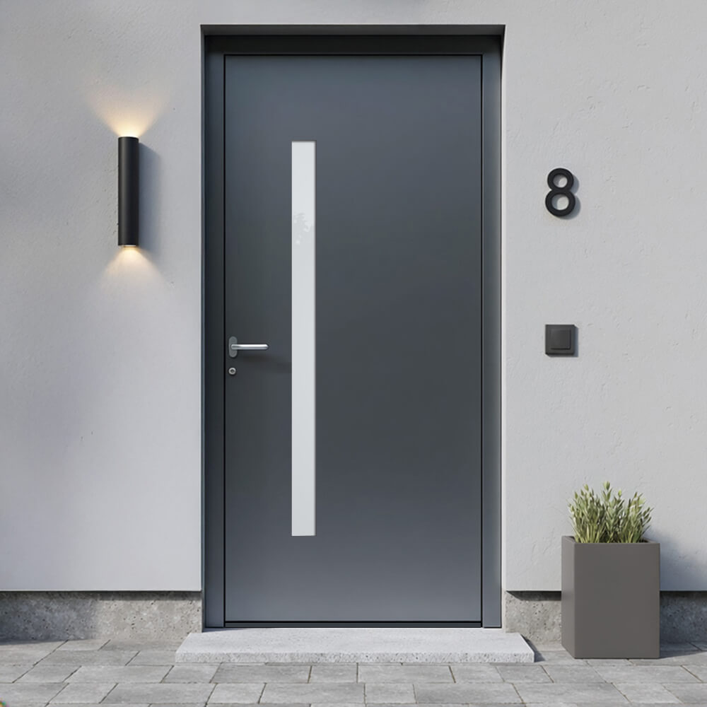 Alu-Haustür Vernier Einbausituation