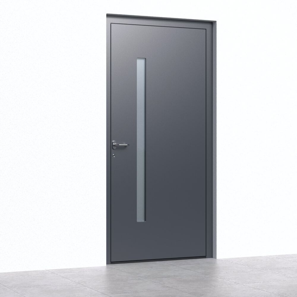 Alu-Haustür Vernier Einbau