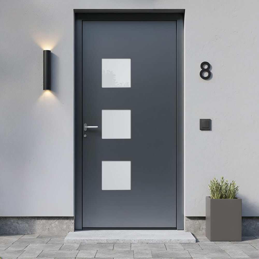 Alu-Haustür Lancy Einbausituation