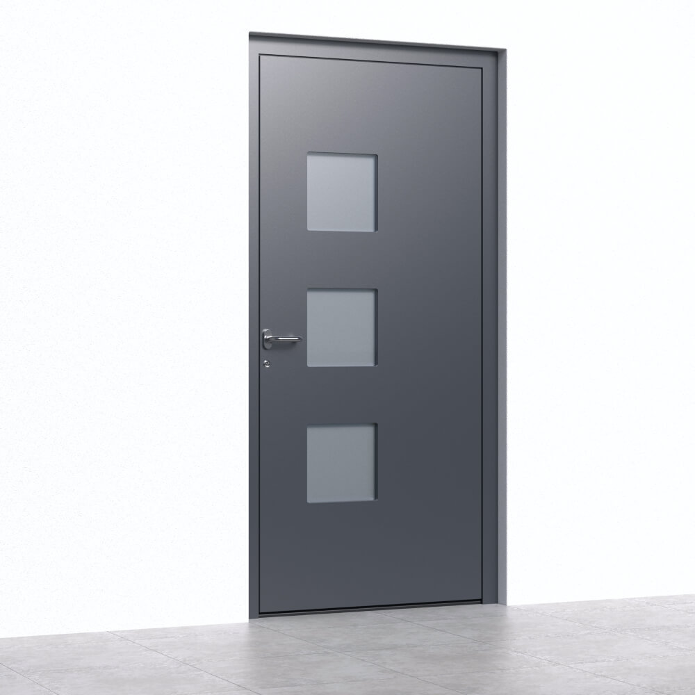 Alu-Haustür Lancy Einbau