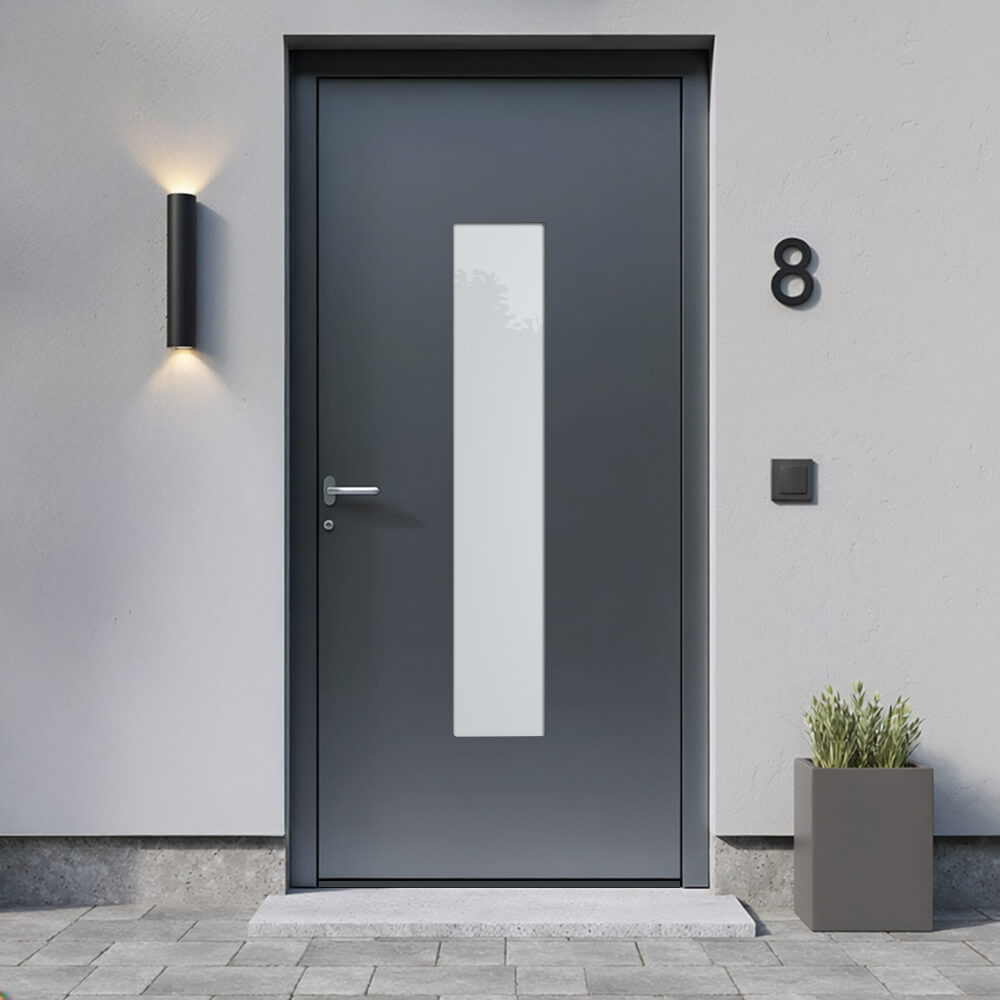 Alu-Haustür Neuenburg Einbausituation