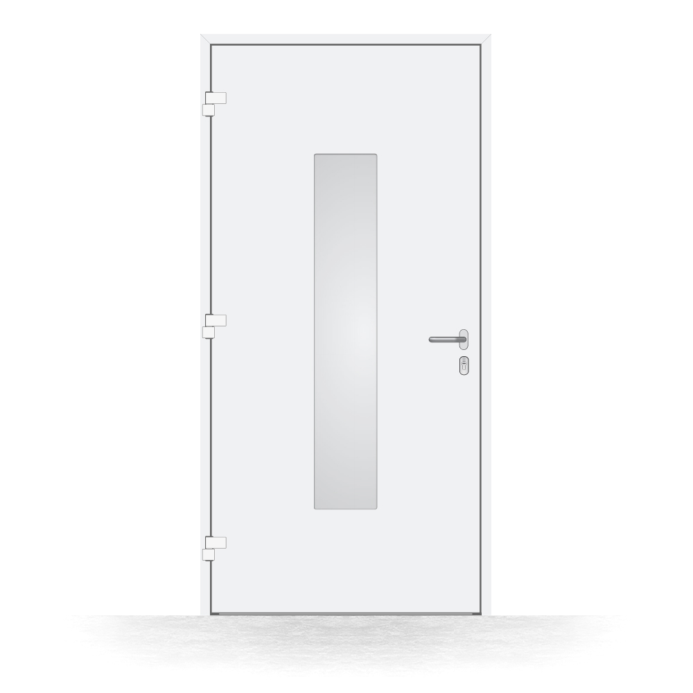 Alu-Haustür Neuenburg innen